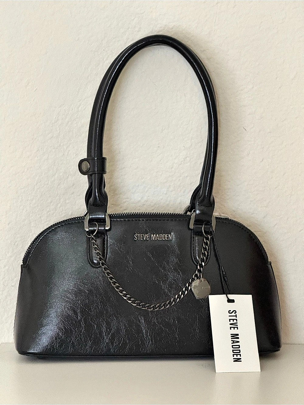 Steve Madden Black Satchel NWT